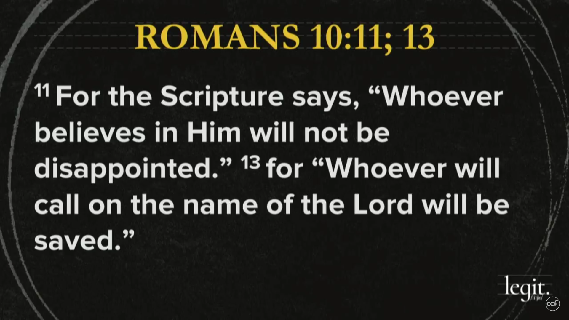 Romans 10:11, Romans 10:13